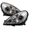 Mercedes Benz SLK 05-10 Projector Headlights DRL - Chrome Spyder Auto