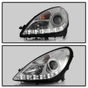 Mercedes Benz SLK 05-10 Projector Headlights DRL - Chrome Spyder Auto