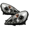 Mercedes Benz SLK 05-10 Projector Headlights - Xenon/HID Model Only DRL - Chrome Spyder Auto