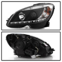 Mercedes Benz C-Class 08-11 Projector Headlights DRL - Black Spyder Auto