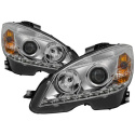 Mercedes Benz C-Class 08-11 Projector Headlights DRL - Chrome Spyder Auto