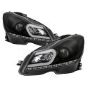 Mercedes Benz W204 C-Class 12-13 Projector Headlights DRL - Black Spyder Auto