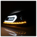 Mercedes Benz W204 C-Class 12-13 Projector Headlights DRL - Black Spyder Auto
