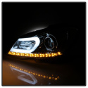 Mercedes Benz W204 C-Class 12-13 Projector Headlights DRL - Chrome Spyder Auto