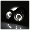 Mercedes Benz E-Class 95-99 Projector Headlights - LED Halo - Black Spyder Auto