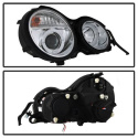Mercedes Benz E-Class 95-99 Projector Headlights - LED Halo - Chrome Spyder Auto