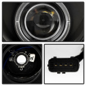 Mercedes Benz E-Class 00-02 Projector Headlights - LED Halo - Black Spyder Auto