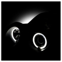 Mercedes Benz E-Class 00-02 Projector Headlights - LED Halo - Black Spyder Auto