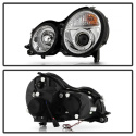 Mercedes Benz E-Class 00-02 Projector Headlights - LED Halo - Chrome Spyder Auto