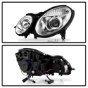 Mercedes Benz E-Class 03-06 Projector Headlights Chrome - High H7 (Included) - Low H7 (Included) Spyder Auto