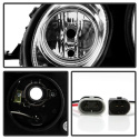 Mercedes Benz E-Class 03-06 Projector Headlights Chrome - High H7 (Included) - Low H7 (Included) Spyder Auto