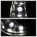 Mercedes Benz E-Class 03-06 Projector Headlights DRL- Black - High H7 (Included) - Low H7 (Included) Spyder Auto