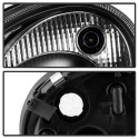 Mercedes Benz E-Class 03-06 Projector Headlights DRL- Black - High H7 (Included) - Low H7 (Included) Spyder Auto