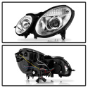 Mercedes Benz E-Class 03-06 Projector Headlights - Xenon/HID Model Only Chrome - High H7 (Included) - Low D2R (Not Included) Spyder Auto