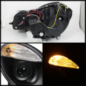 Mercedes Benz E-Class 07-09 Projector Headlights Black - High H7 (Included) - Low H7 (Included) Spyder Auto