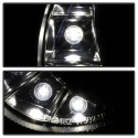 Mercedes Benz E-Class 07-09 Projector Headlights DRL - Black - High H7 (Included) - Low H7 (Included) Spyder Auto