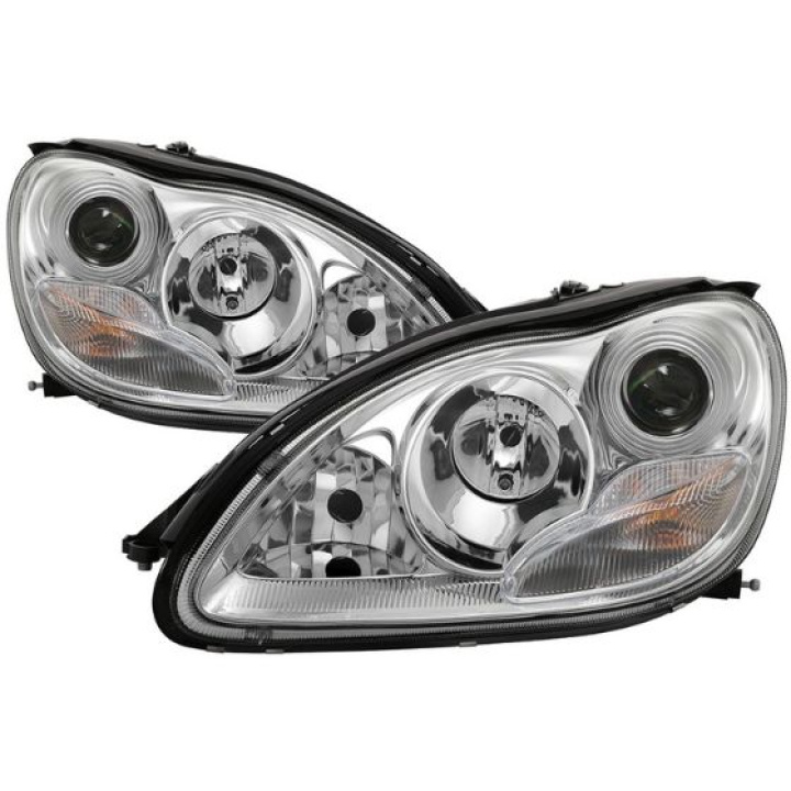 Mercedes Benz S-Class 03-06 Projector Headlights - Xenon/HID Model Only Chrome - High H7 (Included) - Low D2R (Not Included) Spyder Auto in the group Select car model / Mercedes Benz / S-Class 98-07 (W220) / Styling at DDESIGN Scandinavia AB (PRO-YD-MBW220-HID-C)