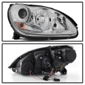 Mercedes Benz S-Class 03-06 Projector Headlights - Xenon/HID Model Only Chrome - High H7 (Included) - Low D2R (Not Included) Spyder Auto