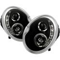 Mini Cooper 02-06 Projector Headlights - DRL - Black Spyder Auto