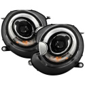Mini Cooper 2007-2012 Projector Headlights DRL - Black Spyder Auto