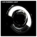 Mini Cooper 2007-2012 Projector Headlights DRL - Black Spyder Auto
