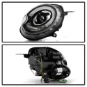 Mini Cooper 2007-2012 Projector Headlights DRL - Black Spyder Auto