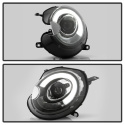 Mini Cooper 2007-2012 Projector Headlights DRL - Black Spyder Auto