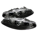 Mitsubishi Eclipse 95-96 Projector Headlights - LED Halo - Black Spyder Auto
