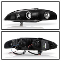 Mitsubishi Eclipse 97-99 Projector Headlights - LED Halo - Black Spyder Auto