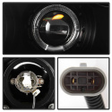 Mitsubishi Eclipse 97-99 Projector Headlights - LED Halo - Black Spyder Auto
