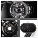 Mitsubishi Eclipse 97-99 Projector Headlights - LED Halo - Black Spyder Auto