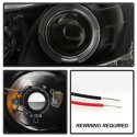 Mitsubishi Lancer / EVO-10 08-14 Projector Headlights LED Halo - DRL - Black Spyder Auto
