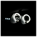 Mazda MX3 92-96 Projector Headlights - LED Halo - LED ( Replaceable LEDs ) - Black Spyder Auto