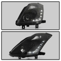 Nissan 350Z 03-05 Projector Headlights - Xenon/HID Model Only DRL - Black Spyder Auto