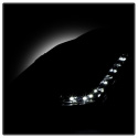 Nissan 350Z 03-05 Projector Headlights - Xenon/HID Model Only DRL - Black Spyder Auto