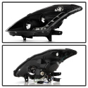 Nissan 350Z 06-08 Projector Headlights - Xenon/HID Model Only DRL - Black - High H1 (Included) - Low D2S (Not Included) Spyder Auto