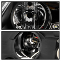Nissan 350Z 06-08 Projector Headlights - Xenon/HID Model Only DRL - Black - High H1 (Included) - Low D2S (Not Included) Spyder Auto