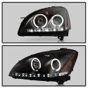 Nissan Altima 02-04 Projector Headlights LED Halo - LED ( Replaceable LEDs ) - Black Spyder Auto