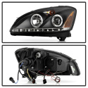 Nissan Altima 02-04 Projector Headlights LED Halo - LED ( Replaceable LEDs ) - Black Spyder Auto