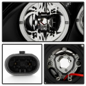 Nissan Altima 02-04 Projector Headlights LED Halo - LED ( Replaceable LEDs ) - Black Spyder Auto
