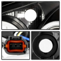 Nissan Altima 02-04 Projector Headlights LED Halo - LED ( Replaceable LEDs ) - Black Spyder Auto