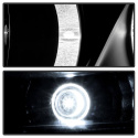 Nissan Altima 02-04 Projector Headlights LED Halo - LED ( Replaceable LEDs ) - Black Spyder Auto