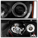 Nissan Altima 4Dr 2010-2012 Projector Headlights - Light Tube DRL - LED Halo - Black Spyder Auto