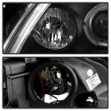 Nissan Altima 4Dr 2010-2012 Projector Headlights - Light Tube DRL - LED Halo - Black Spyder Auto