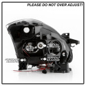Nissan Altima 4Dr 2010-2012 Projector Headlights - Light Tube DRL - LED Halo - Black Spyder Auto