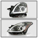 Nissan Altima 4Dr 2010-2012 Projector Headlights - Light Tube DRL - LED Halo - Smoke Spyder Auto