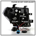 Nissan Navara D40 05-09 / Nissan Pathfinder 05-07 Projector Headlights - LED Halo - LED ( Replaceable LEDs ) - Black Spyder Auto