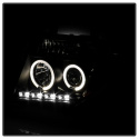 Nissan Navara D40 05-09 / Nissan Pathfinder 05-07 Projector Headlights - LED Halo - LED ( Replaceable LEDs ) - Black Spyder Auto