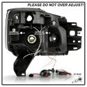 Nissan Titan 04-14 / Nissan Armada 04-07 Projector Headlights - CCFL Halo - LED ( Replaceable LEDs ) - Black - Spyder Auto