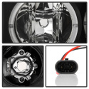 Nissan Titan 04-14 / Nissan Armada 04-07 Projector Headlights - LED Halo - LED ( Replaceable LEDs ) - Black - Spyder Auto